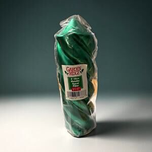 Garden Ridge Metallic Spiral Pillar Candle 8in Green Unscented New Old Stock
